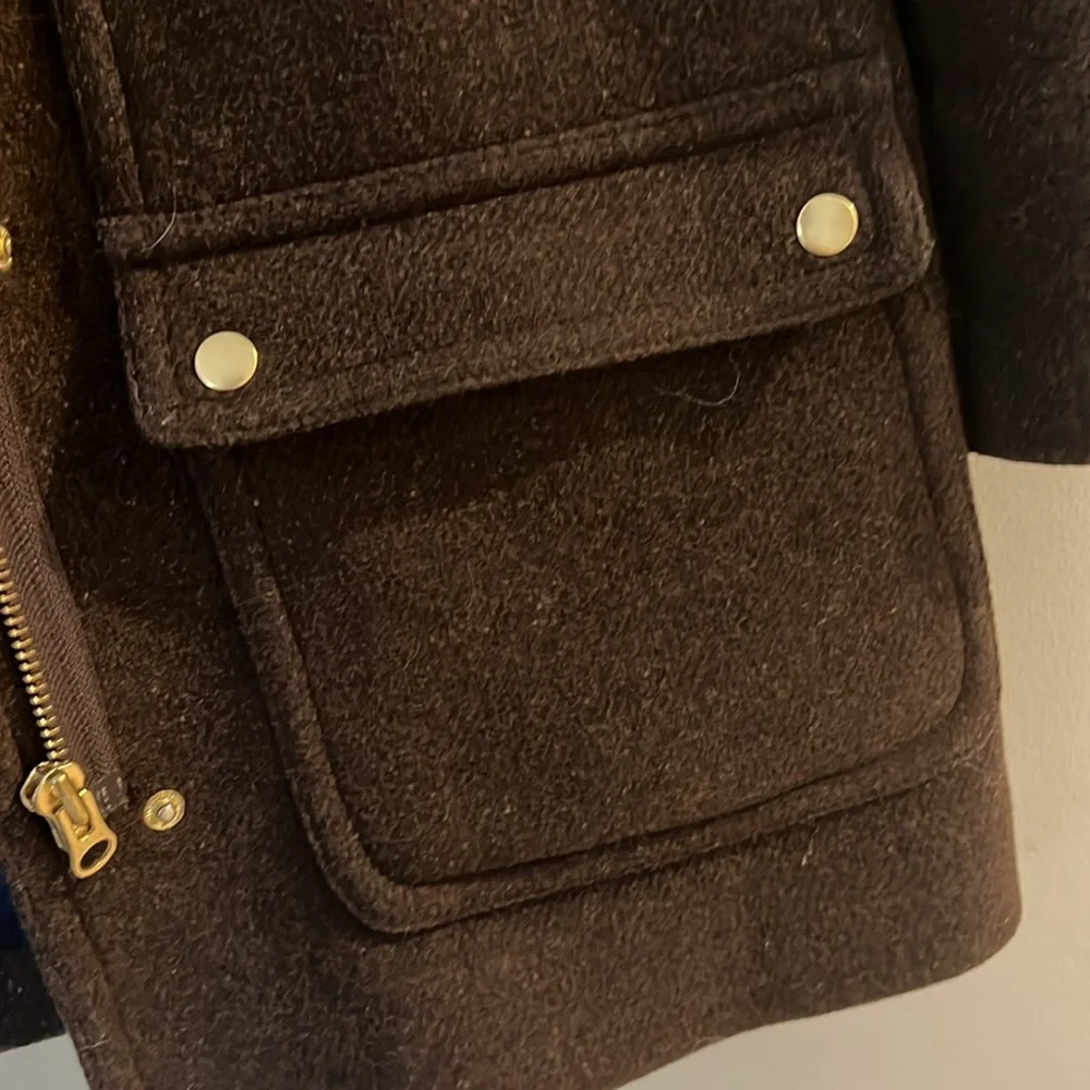 J Crew Meghan Markle Brown Coat Size 4 - Picture 5 of 7